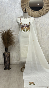Floral Embroidered Elegance Unstitched Suit