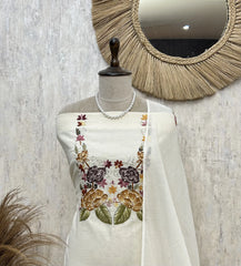 Floral Embroidered Elegance Unstitched Suit