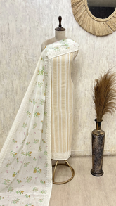 Blossom Weave Mul Chanderi Unstitched Suits
