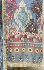 Elegant Celestial Weave Maheshwari Unstitched Suits