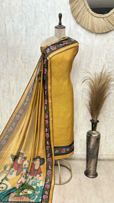 Artisanal Hand-Printed Maheshwari Cotton Unstitched Suits