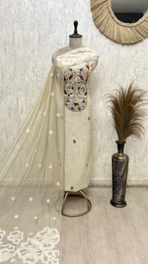 Floral Heirloom Jamdani Unstitched Suits
