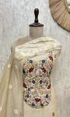 Floral Heirloom Jamdani Unstitched Suits