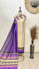 Tribal Weave Tussar Unstitched Suit
