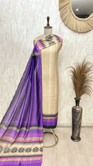 Tribal Weave Tussar Unstitched Suit