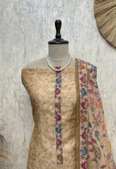 Blossom Charm Ensemble Maheshwari Unstitched Suit