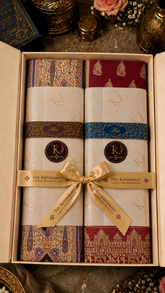 The Kapdakart His & Her Collection Of Semi Pashmina Stole with Premium Box Packaging