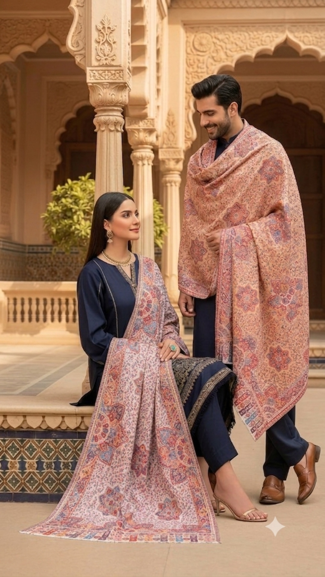 Royal Heritage Semi Pashmina Shawl