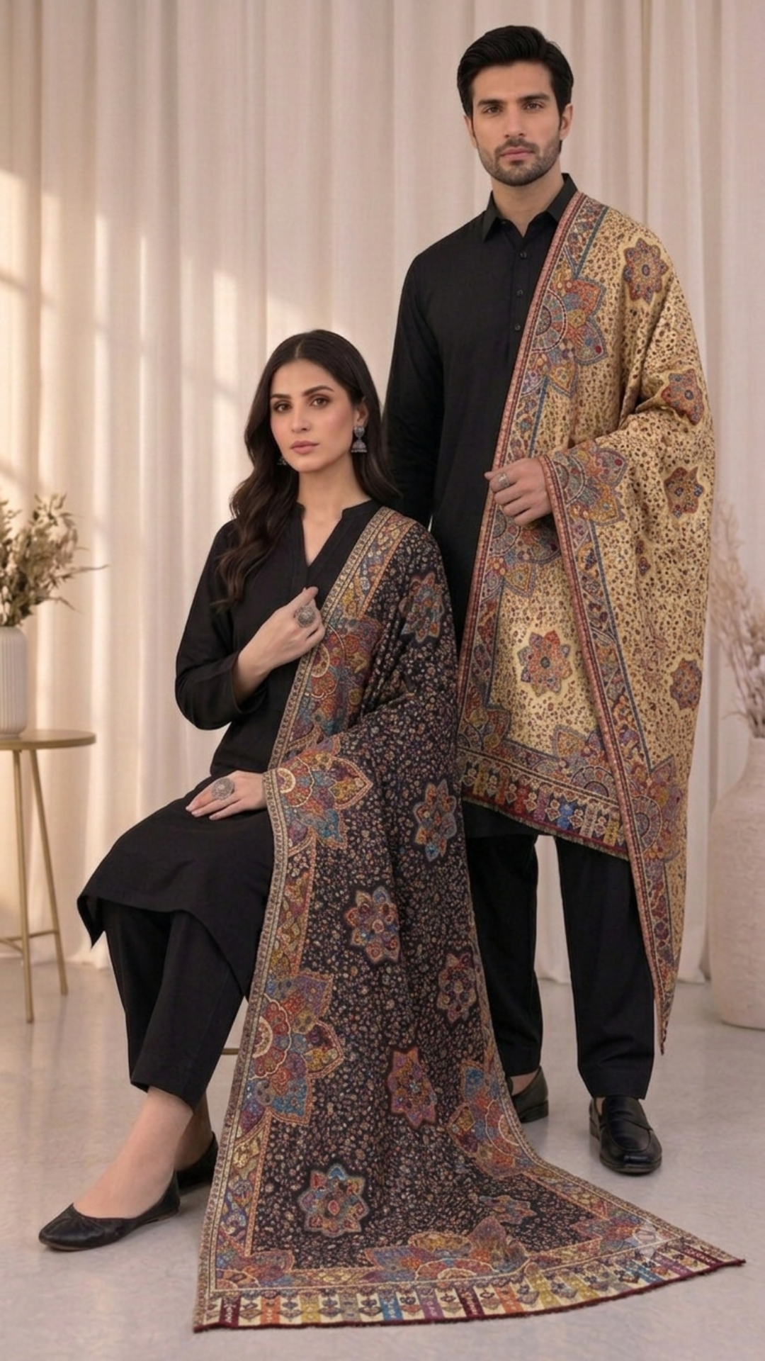 Royal Heritage Semi Pashmina Shawl