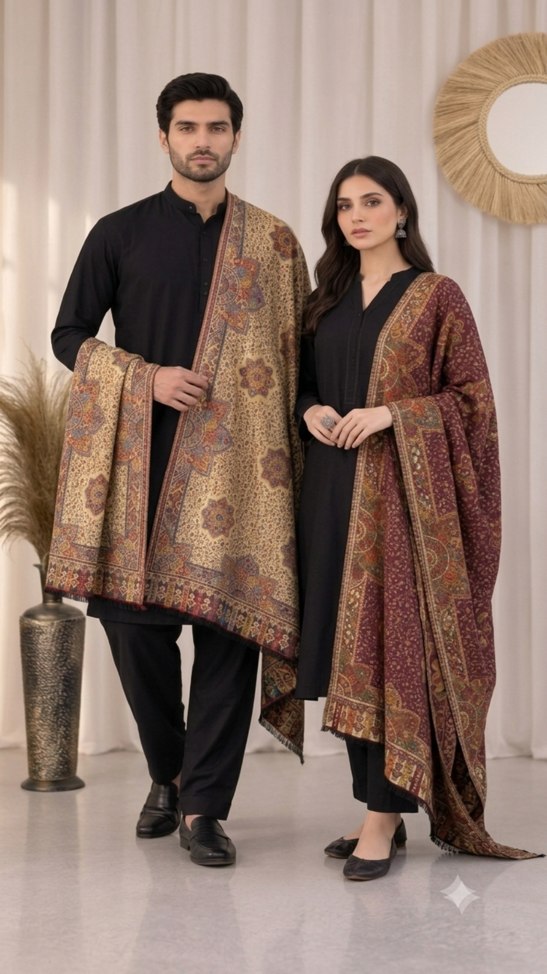 Royal Heritage Semi Pashmina Shawl
