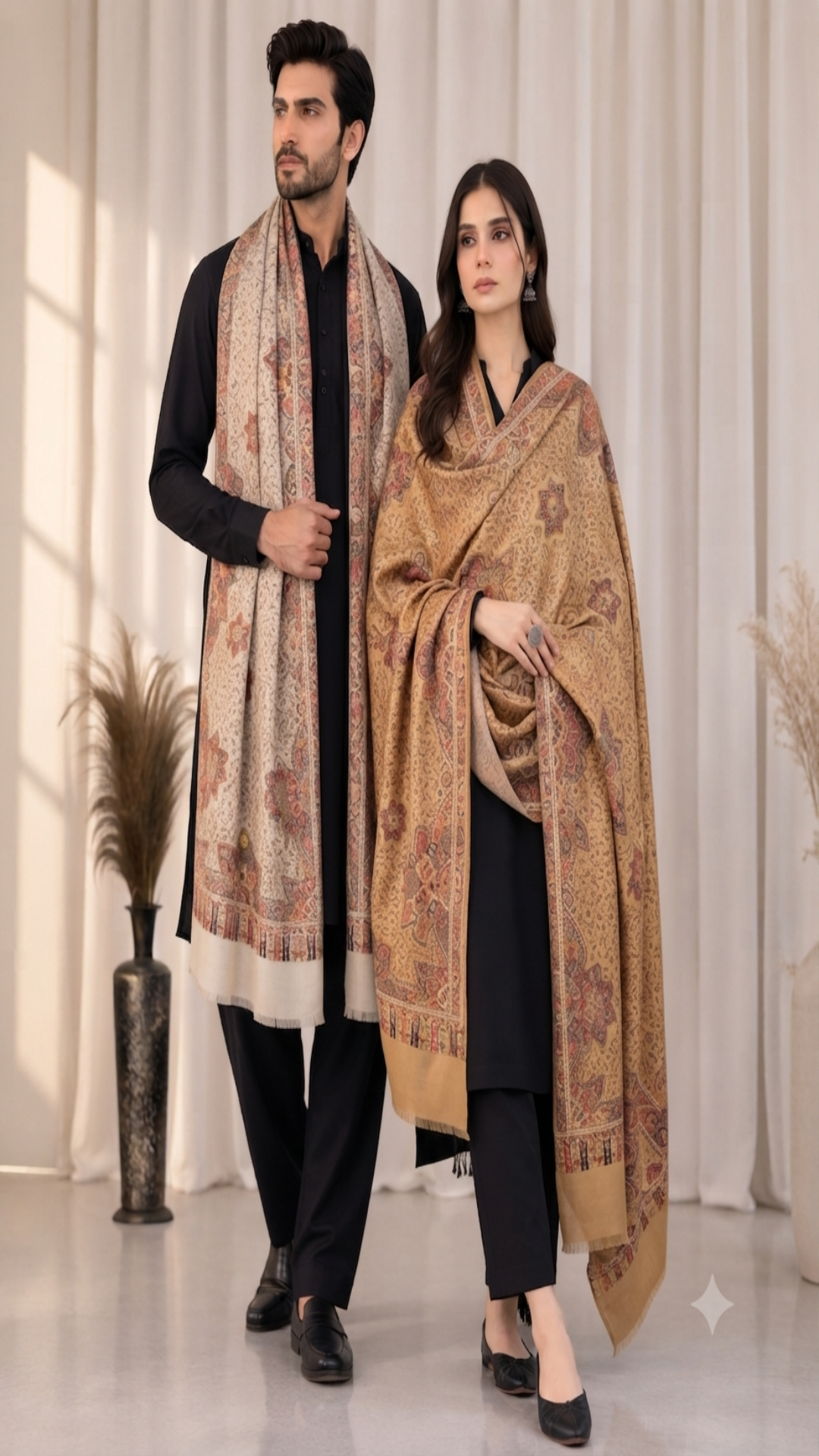 Royal Heritage Semi Pashmina Shawl