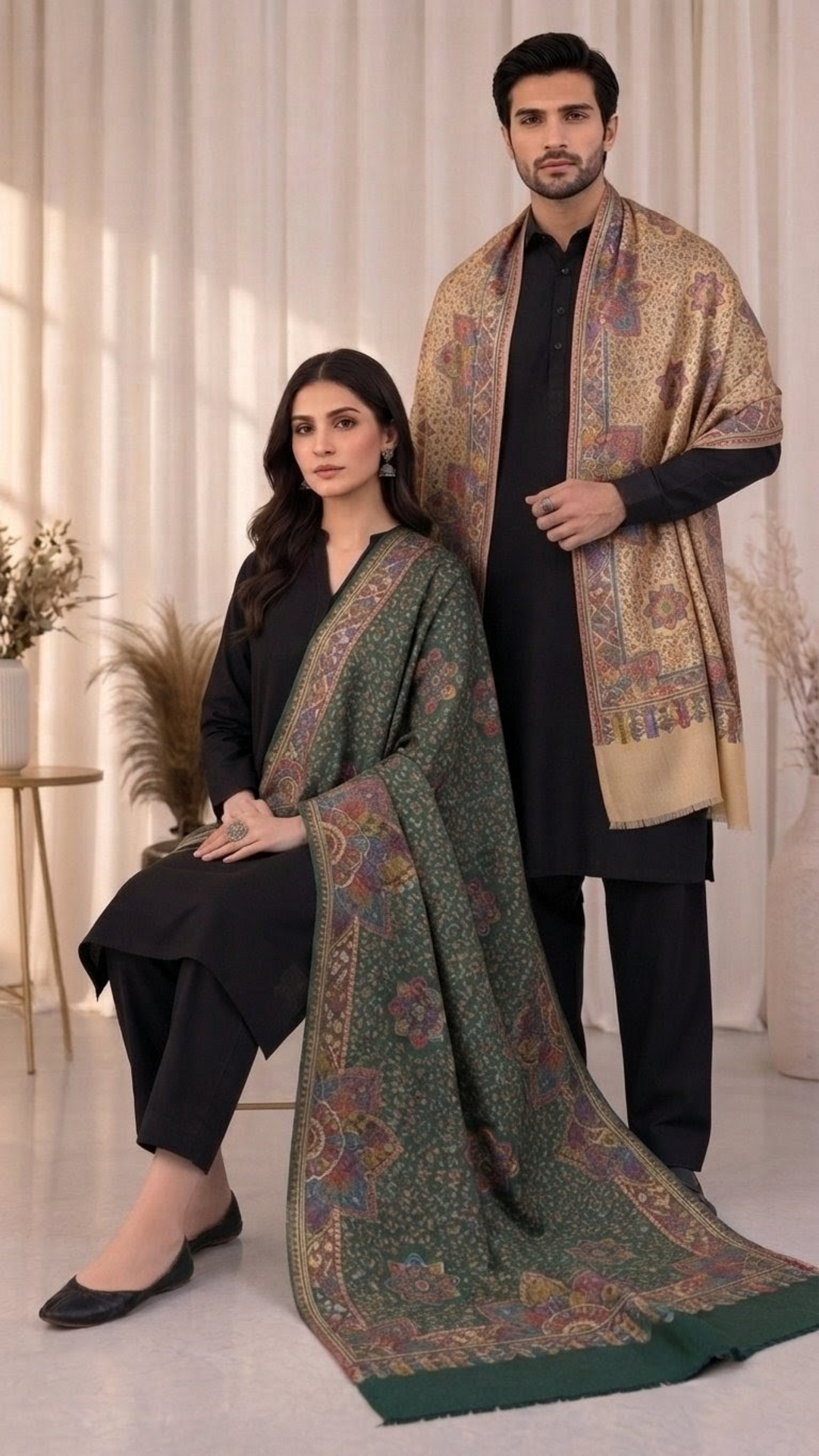 Royal Heritage Semi Pashmina Shawl