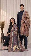 Paisley Heritage Reversible Semi Pashmina Stole
