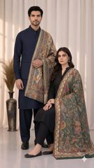 Royal Tapestry Reversible Semi Pashmina Stole