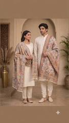 Royal Tapestry Reversible Semi Pashmina Stole
