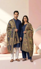 Exquisite Reversible Semi-Pashmina Stole