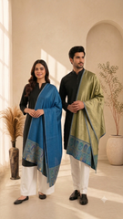 Reversible Pashmina Unisex Stoles - Pack of 1 With Premium  Curated Box Packaging