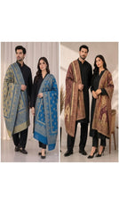 The Kapdakart His & Her Collection Of Semi Pashmina Stole with Premium Box Packaging