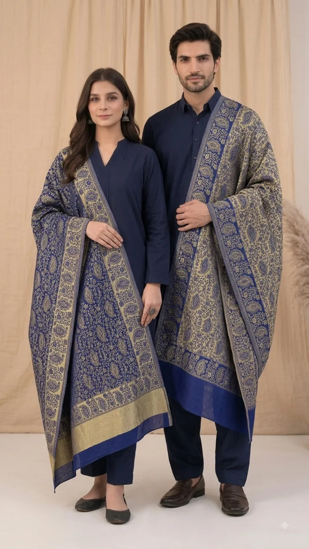 Reversible Moonlight Unisex Stoles With Curated Box Packaging