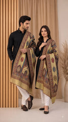 Reversible Semi Pashmina Unisex Shawls With Curated Box Packaging