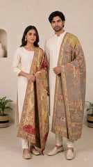 Reversible Semi Pashmina Unisex Shawls With Curated Box Packaging