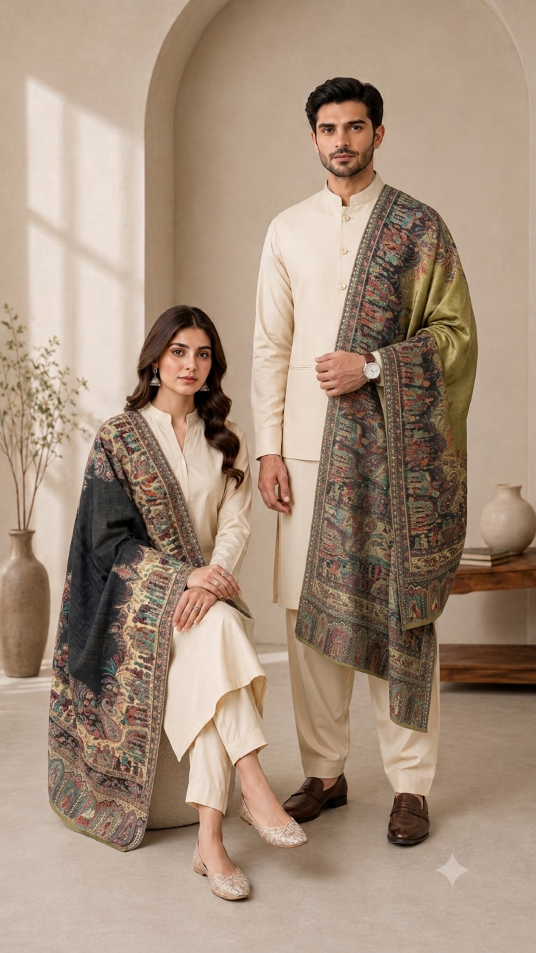 Reversible Moonlight Unisex Shawls - Pack of 1 Premium Curated Box Packaging