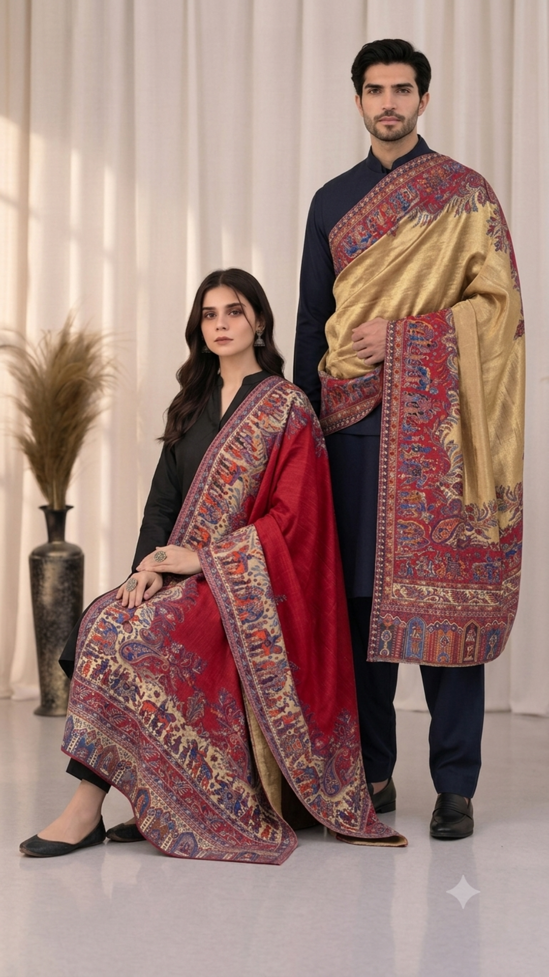 Reversible Moonlight Unisex Shawls - Pack of 1 Premium Curated Box Packaging