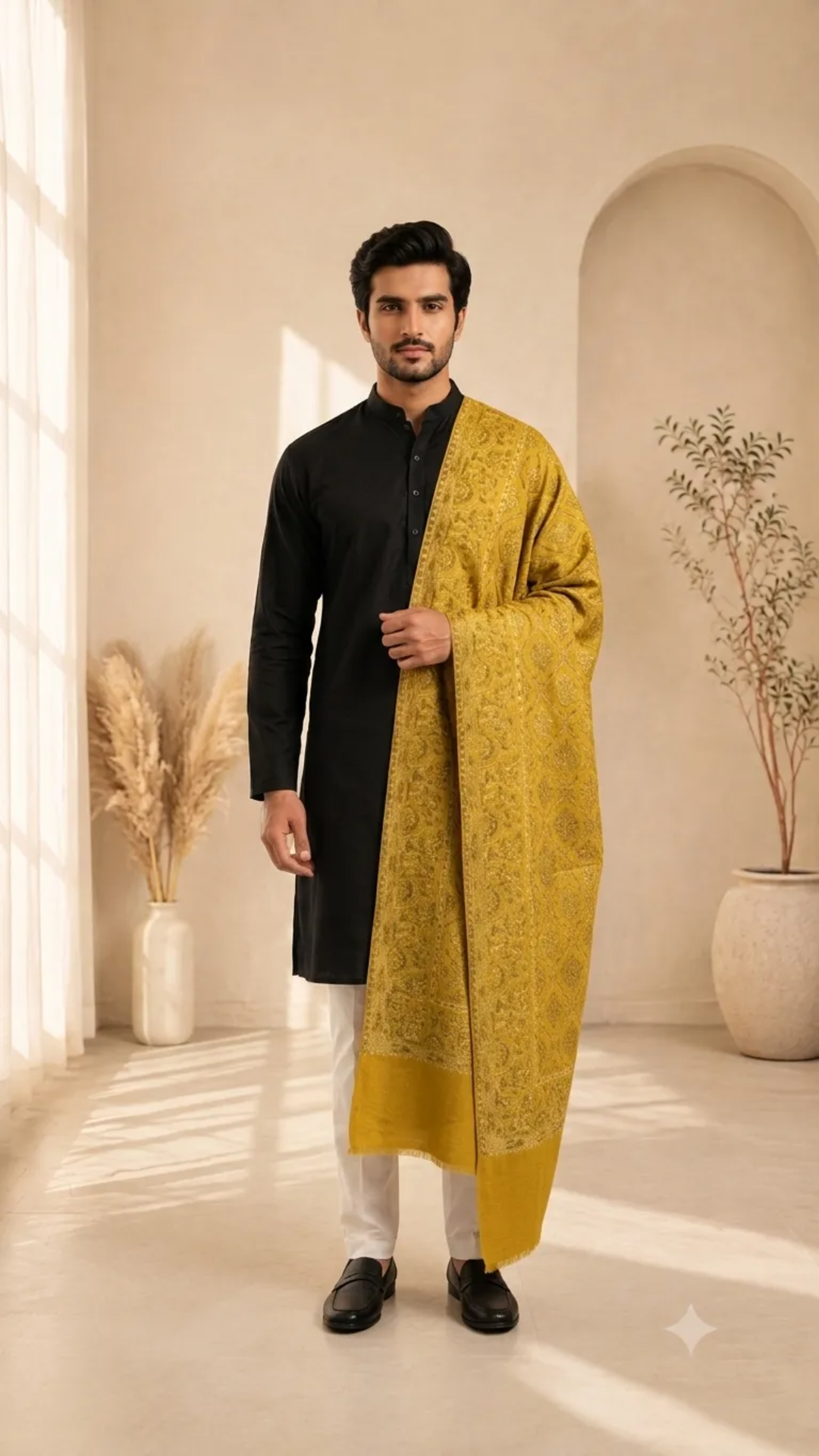 Non Reversible Pashmina Unisex Stole - Pack of 1 With Premium  Curated Box Packaging
