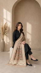 Non Reversible Semi Pashmina Unisex Stole - Pack of 1 With Premium  Curated Box Packaging
