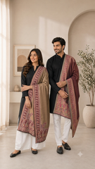 Reversible Semi Pashmina Unisex Shawls - Pack of 1 With Premium  Curated Box Packaging