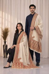 Reversible Semi Pashmina Unisex Shawls - Pack of 1 With Premium  Curated Box Packaging