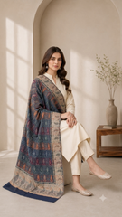 Non Reversible Semi Pashmina Unisex Stole - Pack of 1 With Premium  Curated Box Packaging