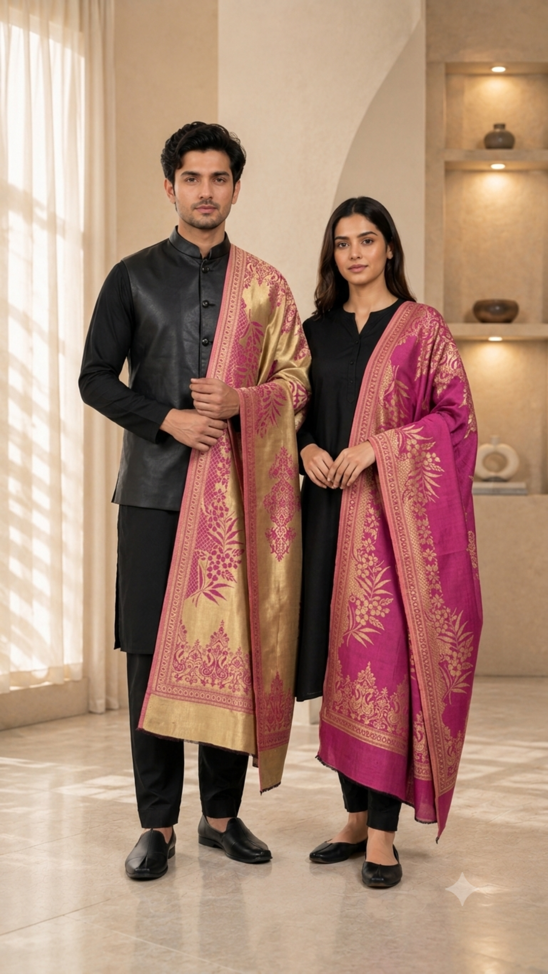 Reversible Fine wool Unisex Stole - Pack of 1 With Premium  Curated Box Packaging