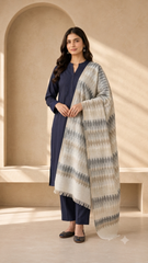 Non Reversible Semi Pashmina Unisex Stoles - Pack of 1 With Premium  Curated Box Packaging