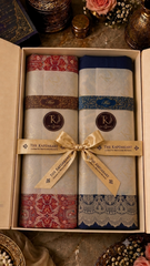 The Kapdakart His & Her Collection Of Fine wool & Cashmere wool  Reversible Stole with Premium Box Packaging