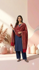 Non Reversible Fine Wool  Unisex Stoles - Pack of 1 With Premium  Curated Box Packaging