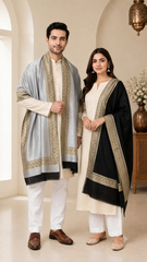 Reversible Cashmere Wool  Unisex Stole - Pack of 1  With Curated Premium Box Packaging