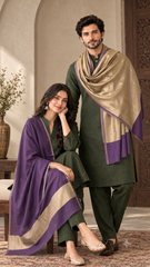 Reversible Fine Wool  Unisex Stoles - Pack of 1 With Premium  Curated Box Packaging