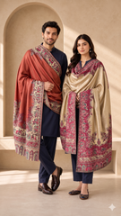 Reversible Moonlight  Heritage Unisex Shawls - Pack of 1 Premium Curated Box Packaging