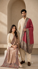 Reversible Fine Wool  Unisex Stole - Pack of 1 With Premium  Curated Box Packaging
