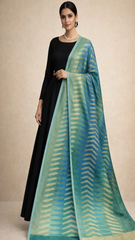 Moonlight reversible Ikkat Unisex Stoles With Curated Box Packaging