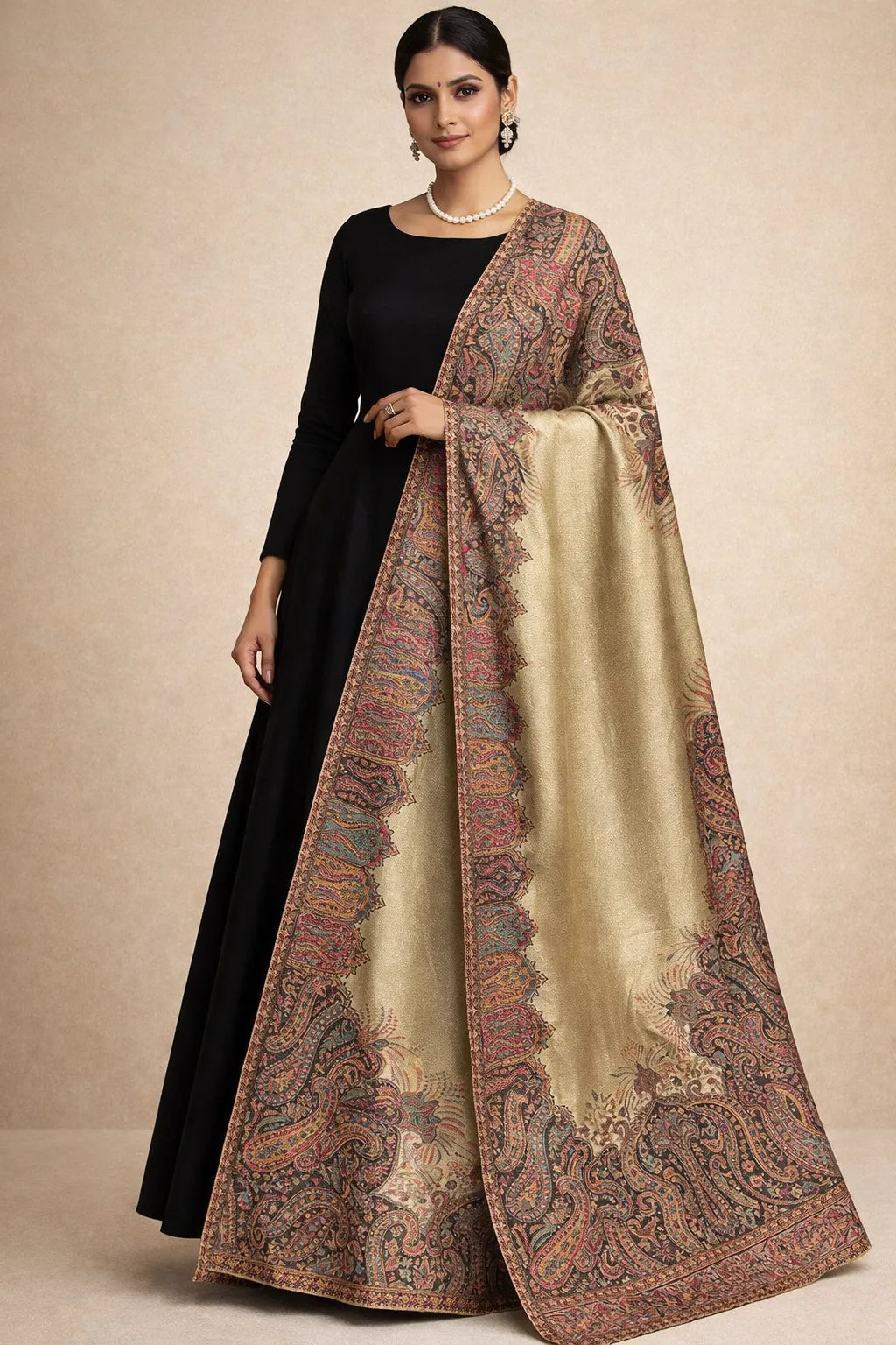 Moonlight Reversible Pashmina Shawls With Curated Box Packaging