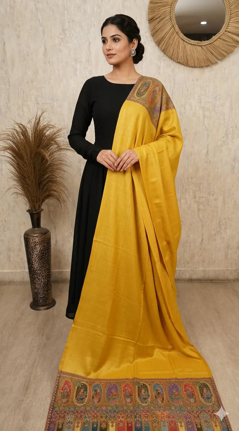 Reversible Pashmina Unisex Stoles With Curated Box Packaging