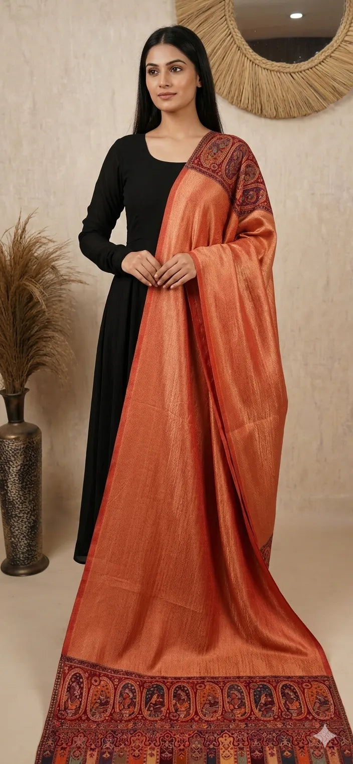 Reversible Pashmina Unisex Stoles With Curated Box Packaging