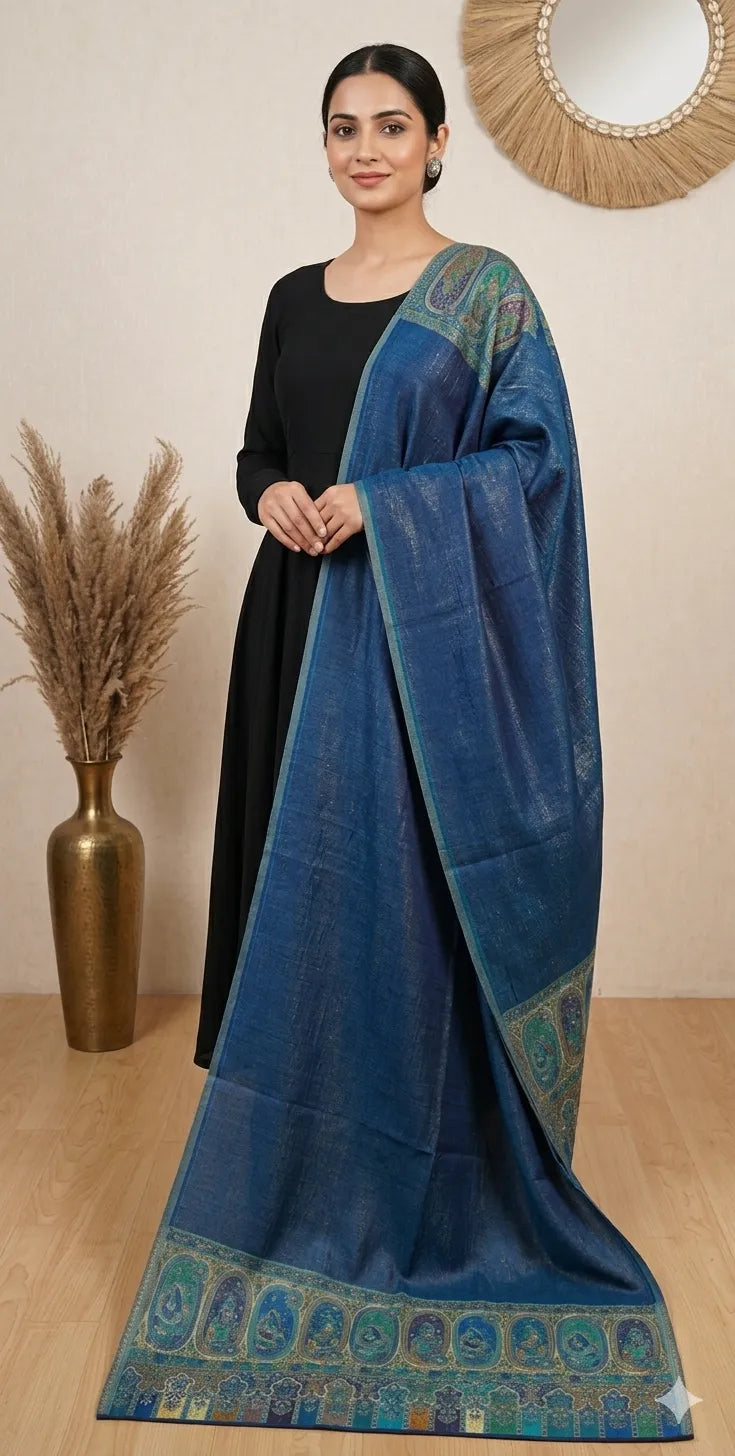 Reversible Pashmina Unisex Stoles With Curated Box Packaging