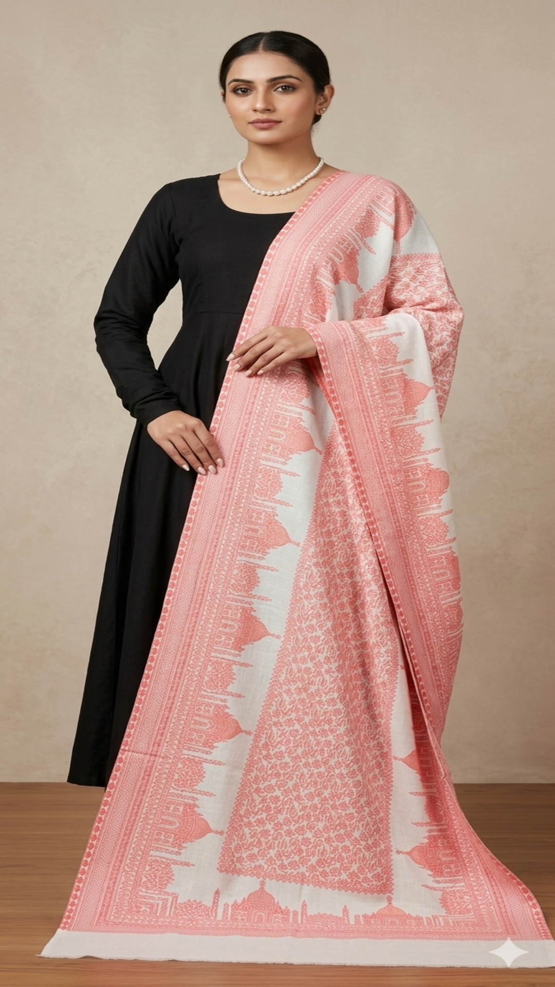 Taj Reversible Pashmina Unisex Stoles With Curated Box Packaging