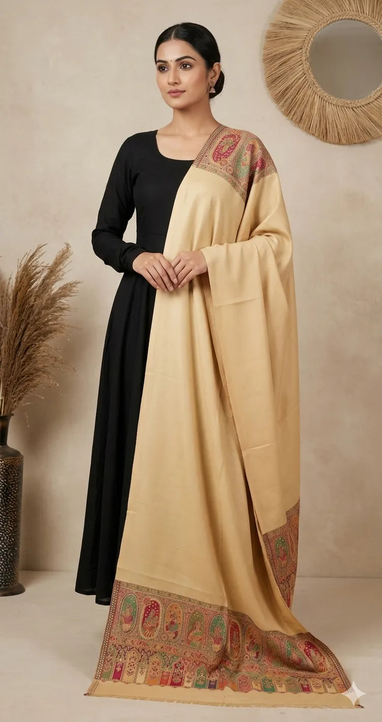 Reversible Pashmina Unisex Stoles With Curated Box Packaging