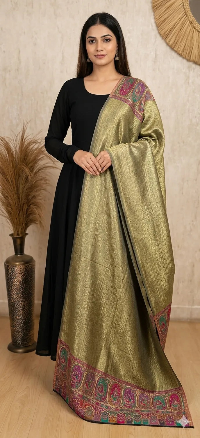 Reversible Pashmina Unisex Stoles With Curated Box Packaging