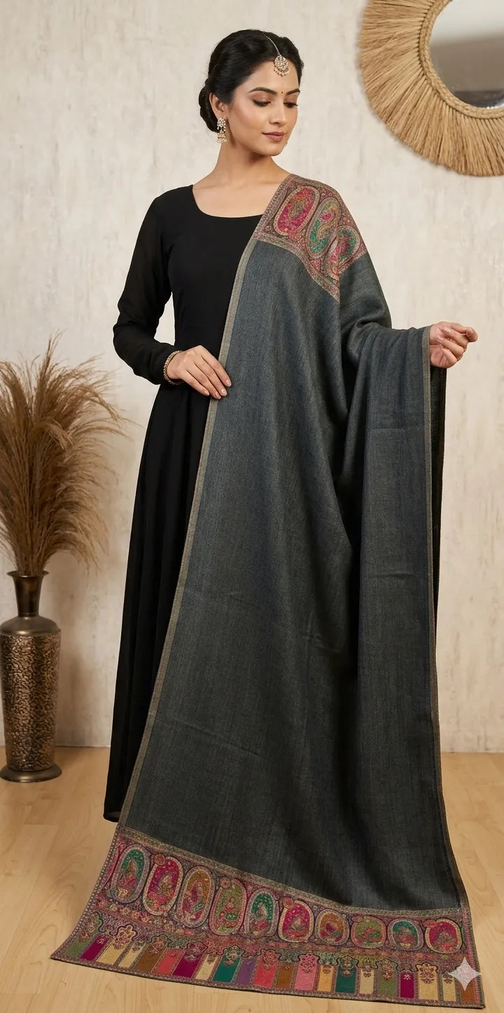 Reversible Pashmina Unisex Stoles With Curated Box Packaging