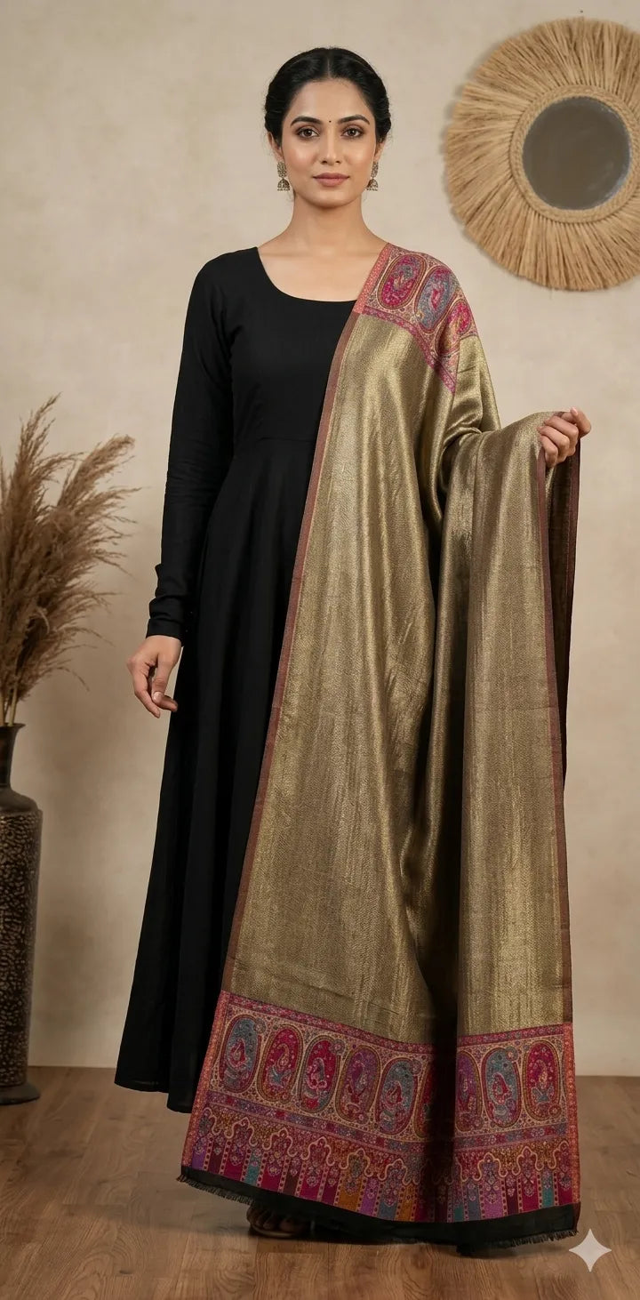 Reversible Pashmina Unisex Stoles With Curated Box Packaging